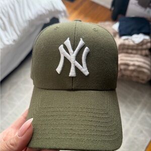 Olive Green NY Logo Cap